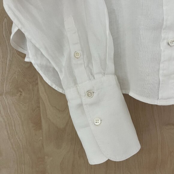 Banana Republic Boxy Crop Linen Shirt - Picture 2 of 4